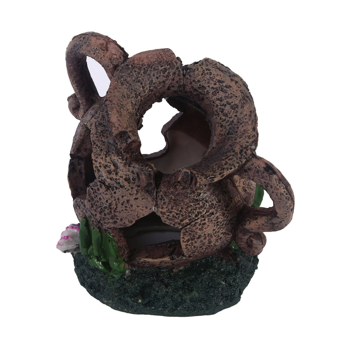 Water grass landscaping resin skull reptile toy hidden room aquarium fish tank ornaments