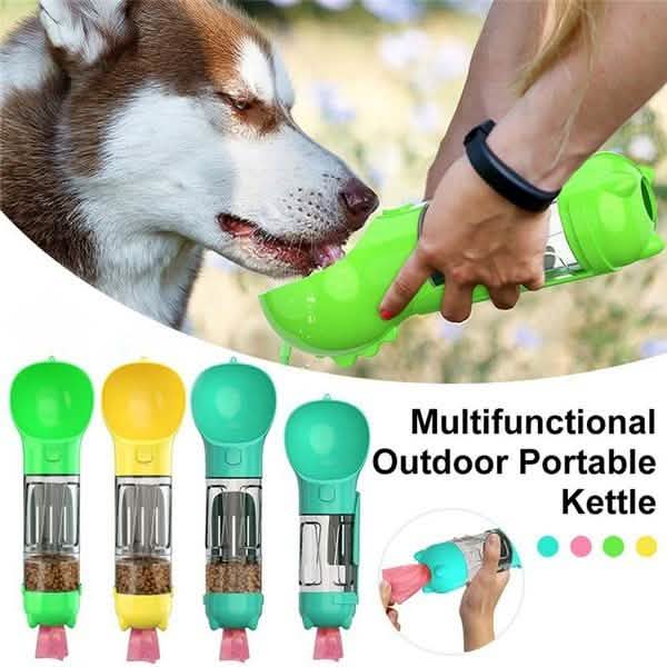 4-in-1 Portable Dog Water Bottle Dispenser
