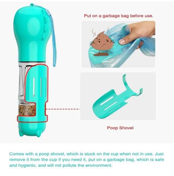 4-in-1 Portable Dog Water Bottle Dispenser