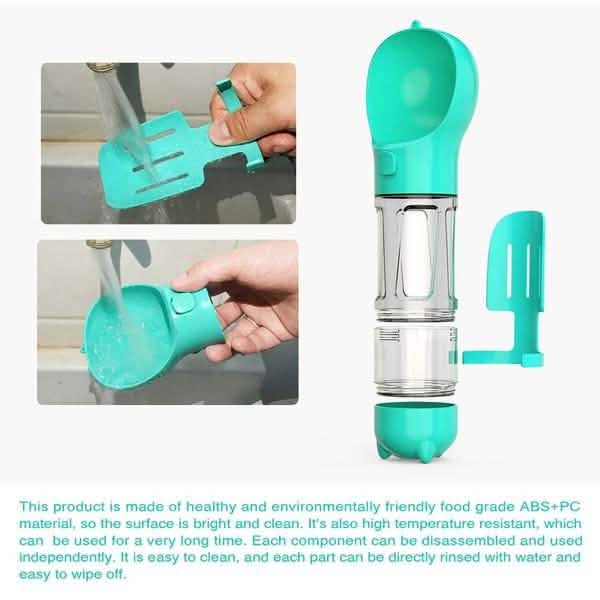 4-in-1 Portable Dog Water Bottle Dispenser
